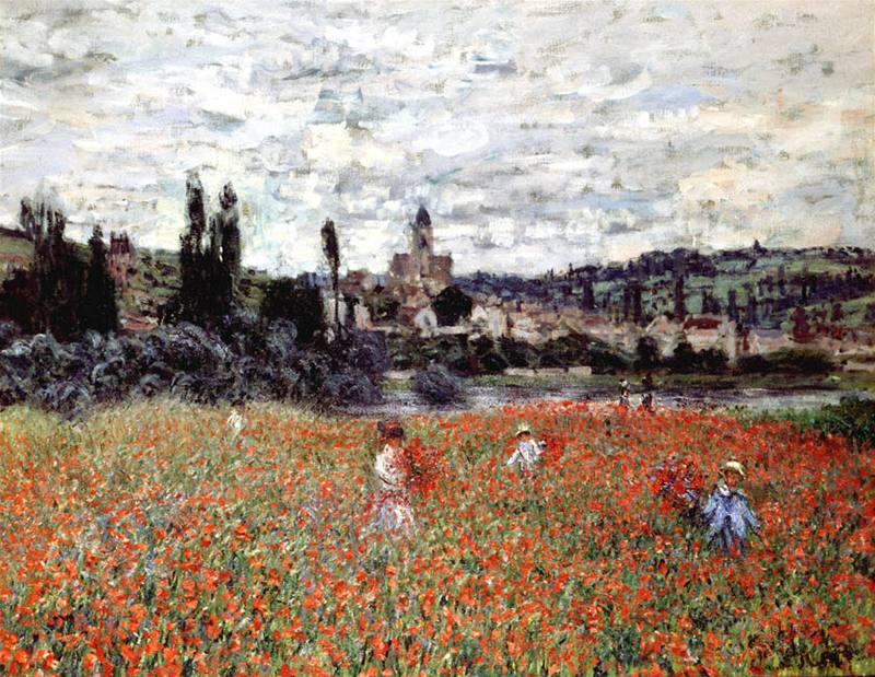 Claude Monet - Makové pole u Vétheuil - 1879